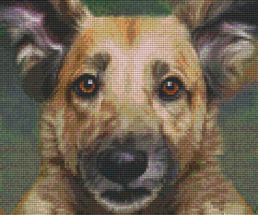 Dog Six [6] Baseplate PixleHobby Mini-mosaic Art Kits image 0